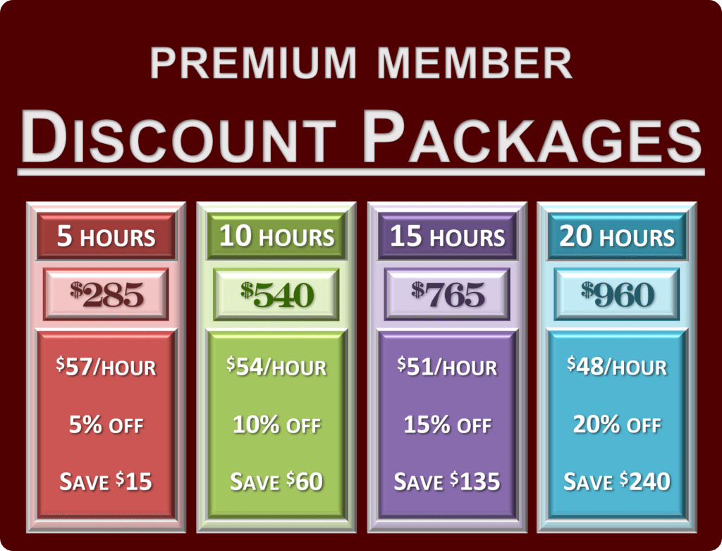 Premium Member Discount Packages